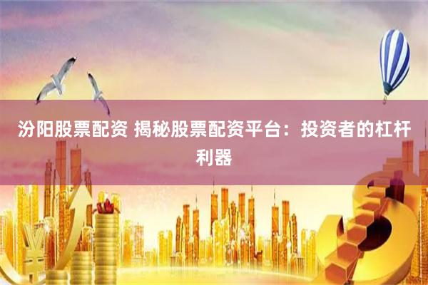 汾阳股票配资 揭秘股票配资平台：投资者的杠杆利器